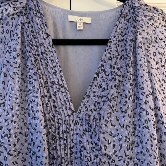 Joie Harlie gathered leopard-print fil coupé chiffon midi dress - XS - Picture 9 of 10